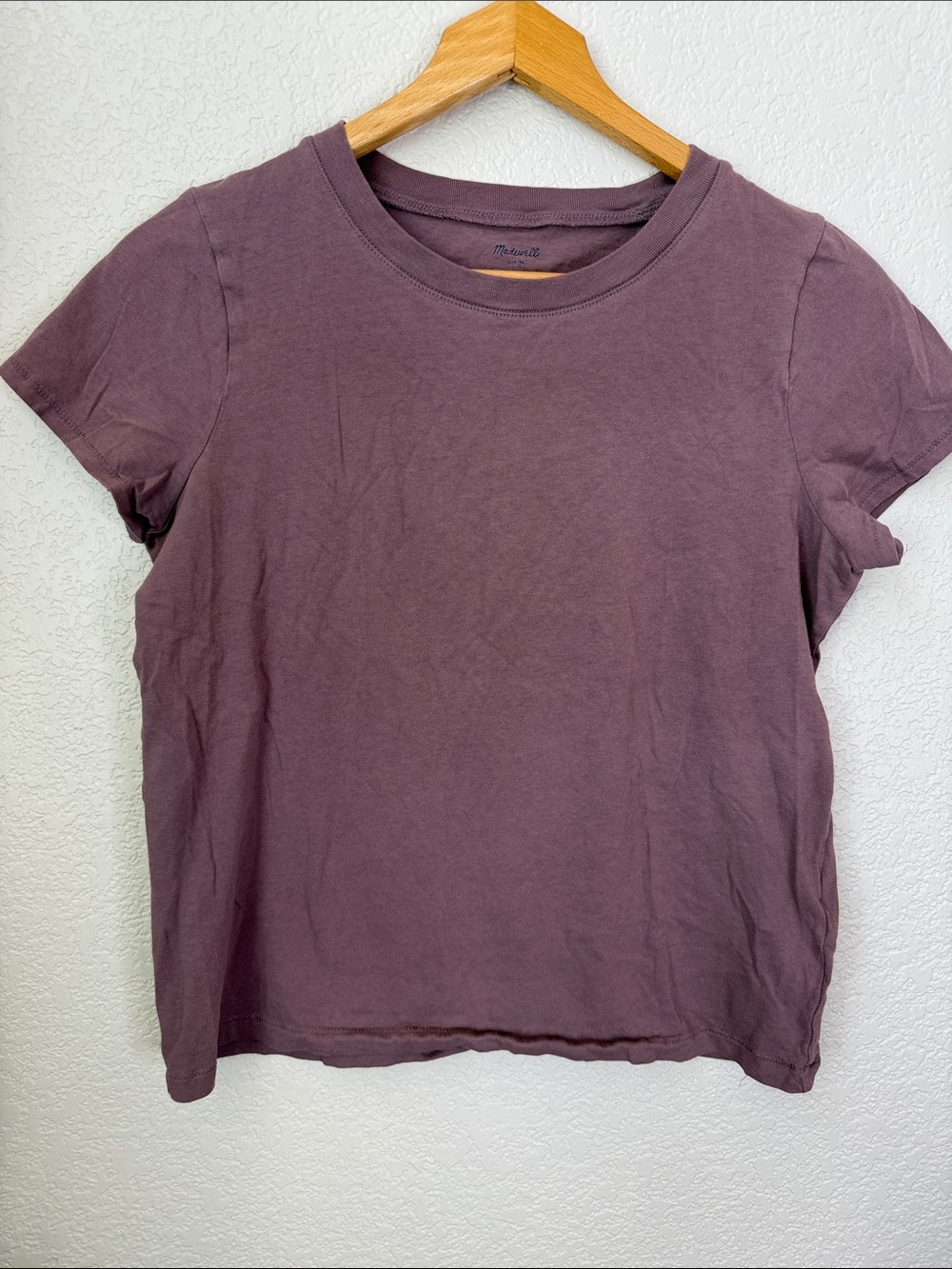 Madewell Crewneck Short Sleeve Tee Dusty Purple size Small